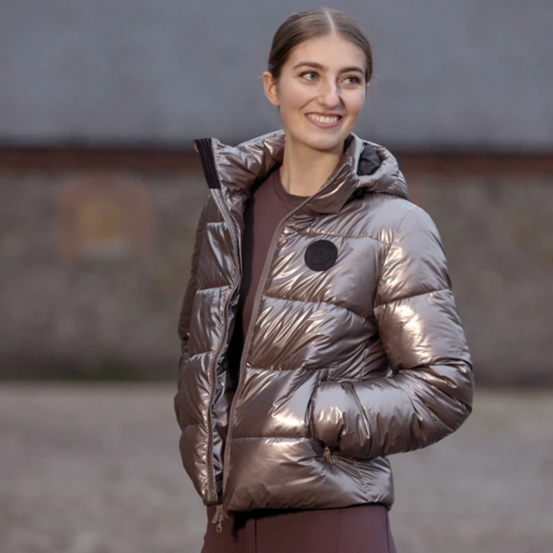 Kingsland KLMadison Ladies Metallic Riding Jacket - Raisin-2