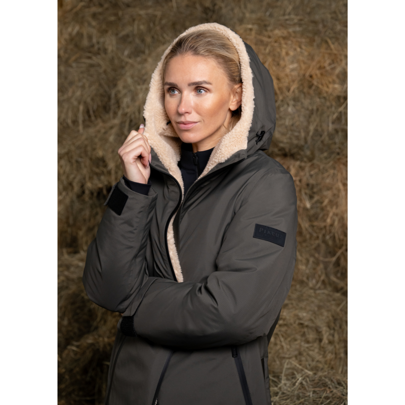 Pikeur Sports Ladies Raincoat - Deep Khaki-10