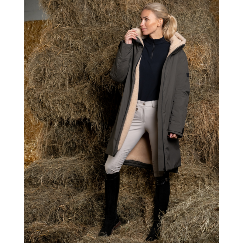 Pikeur Sports Ladies Raincoat - Deep Khaki-9