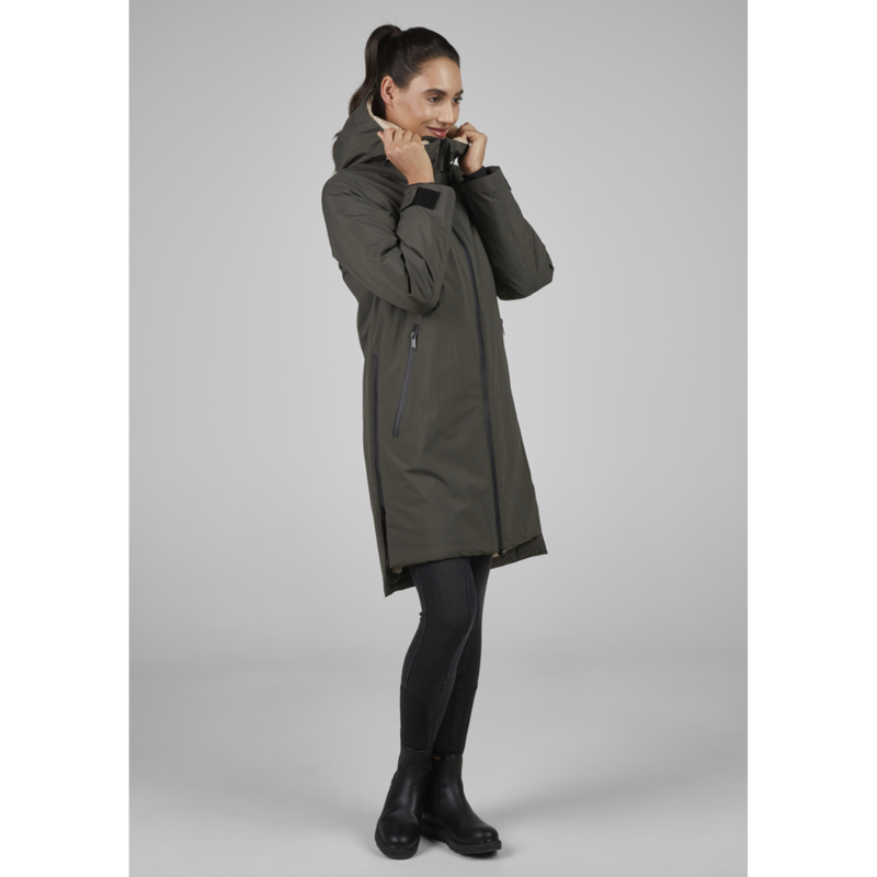 Pikeur Sports Ladies Raincoat - Deep Khaki-2