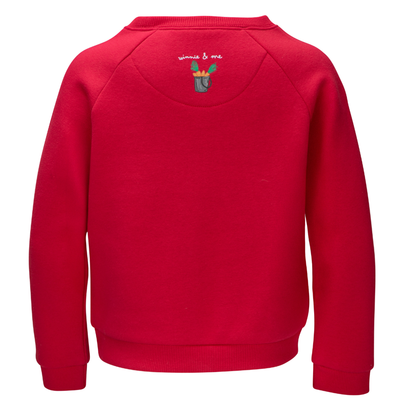 Shires Winnie and Me Children's Festive Sweatshirt - Red-1