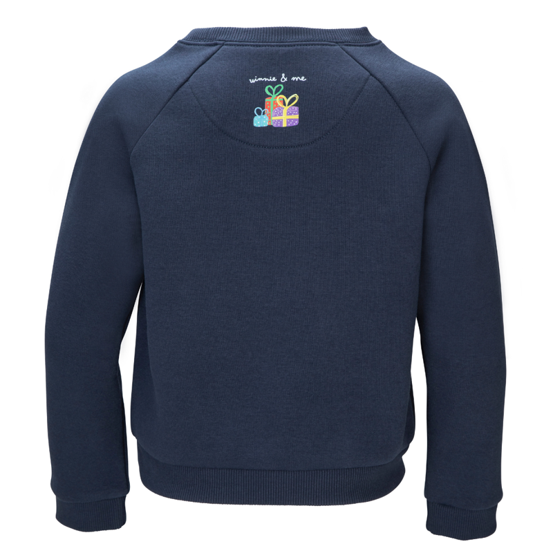 Shires Winnie and Me Children's Festive Sweatshirt - Navy-1
