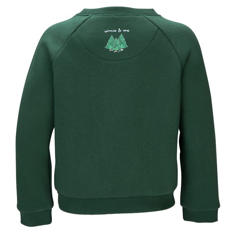 Shires Winnie and Me Children's Festive Sweatshirt - Green-1