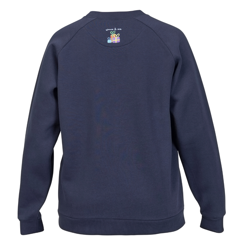 Shires Adults Winnie and Me Festive Sweatshirt - Navy-1