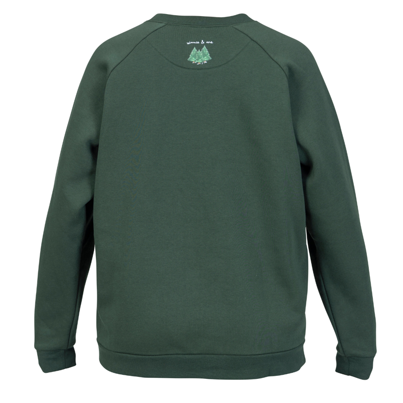Shires Adults Winnie and Me Festive Sweatshirt - Green-1