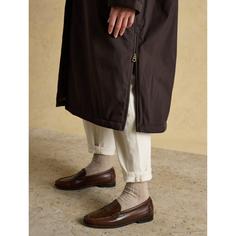 Joules Ladies Coverall Oversized Fleece Lined Waterproof Coat - Chocolate-12