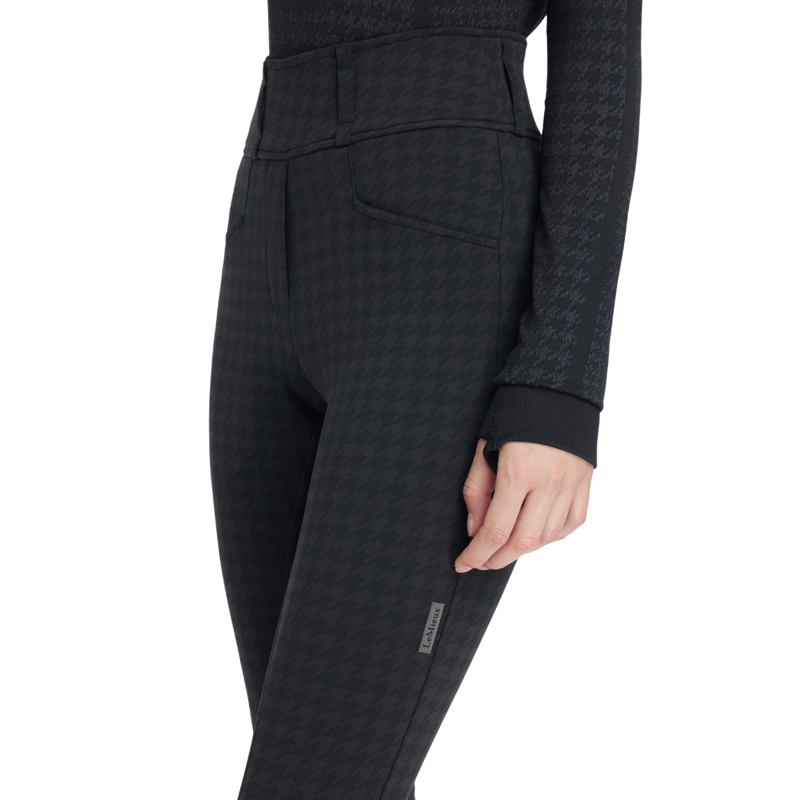 LeMieux Aspen Houndstooth Bregging - Black-5