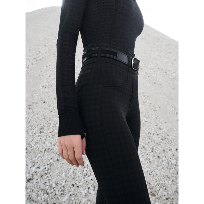 LeMieux Aspen Houndstooth Bregging - Black-4