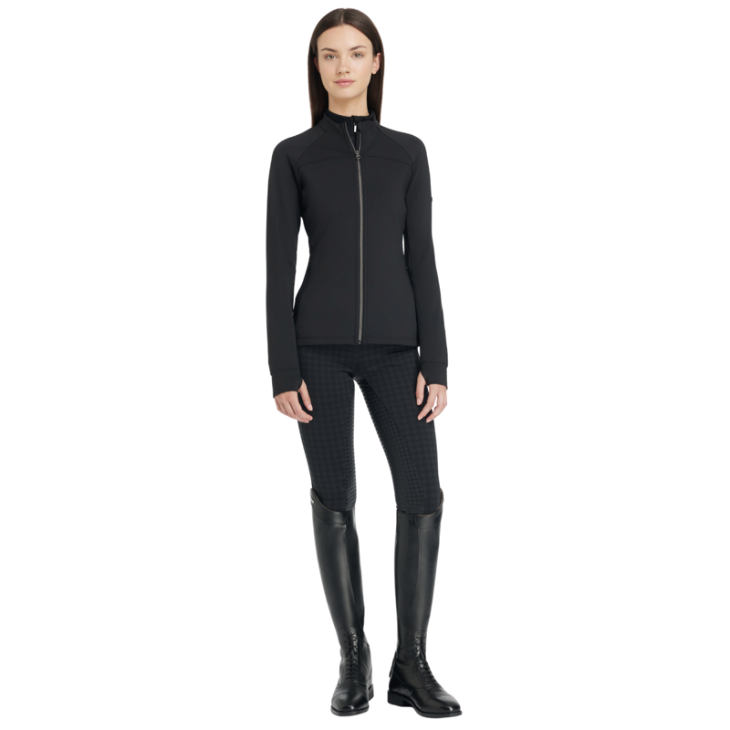 LeMieux Ladies Aspen Brushed Zip Through Jacket - Black-3