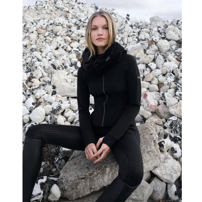 LeMieux Ladies Aspen Brushed Zip Through Jacket - Black-7