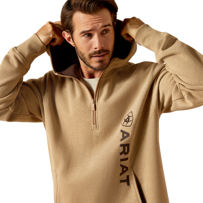 Ariat Men's Rabere 2.0 Hoodie - Tiger's Eye Heather-2