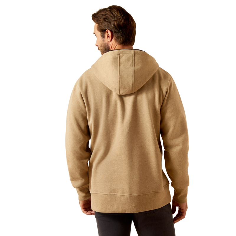Ariat Men's Rabere 2.0 Hoodie - Tiger's Eye Heather-1