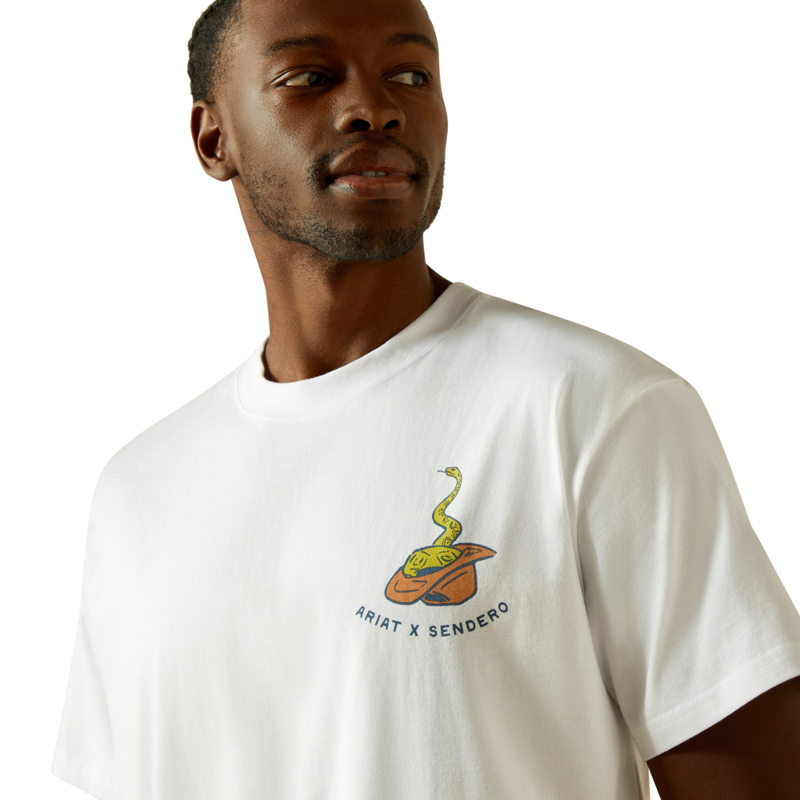 Ariat Men's Sendero Fool Me Once T-Shirt - White-2
