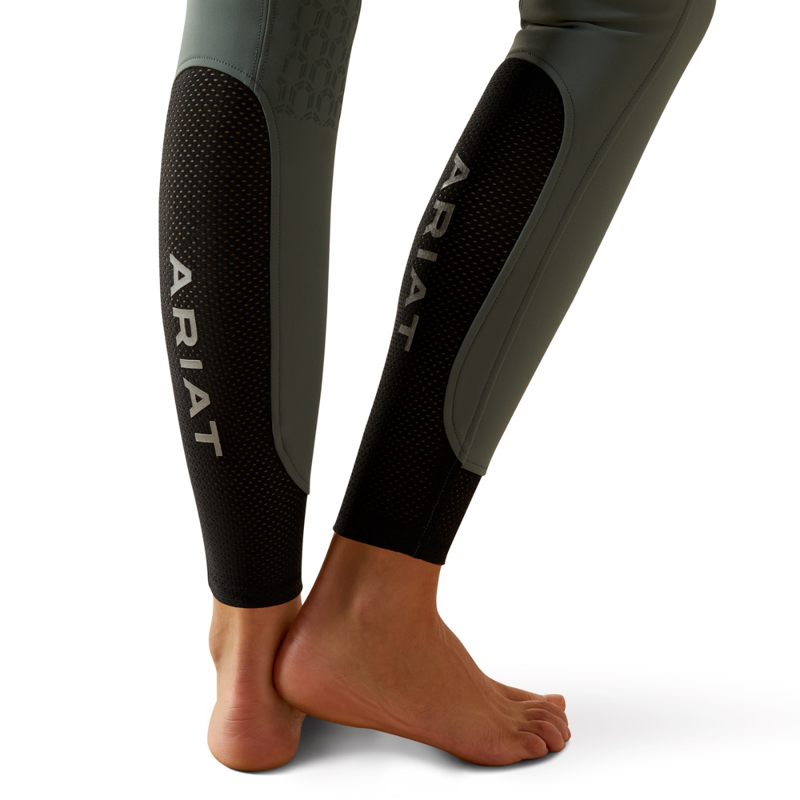 Ariat Women's Tri Factor Vivacity Heat Half Grip Breeches - Steel Sage-5