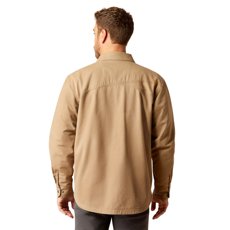 Ariat Men's Rebar Canvas Shirt Jacket - Khaki-1