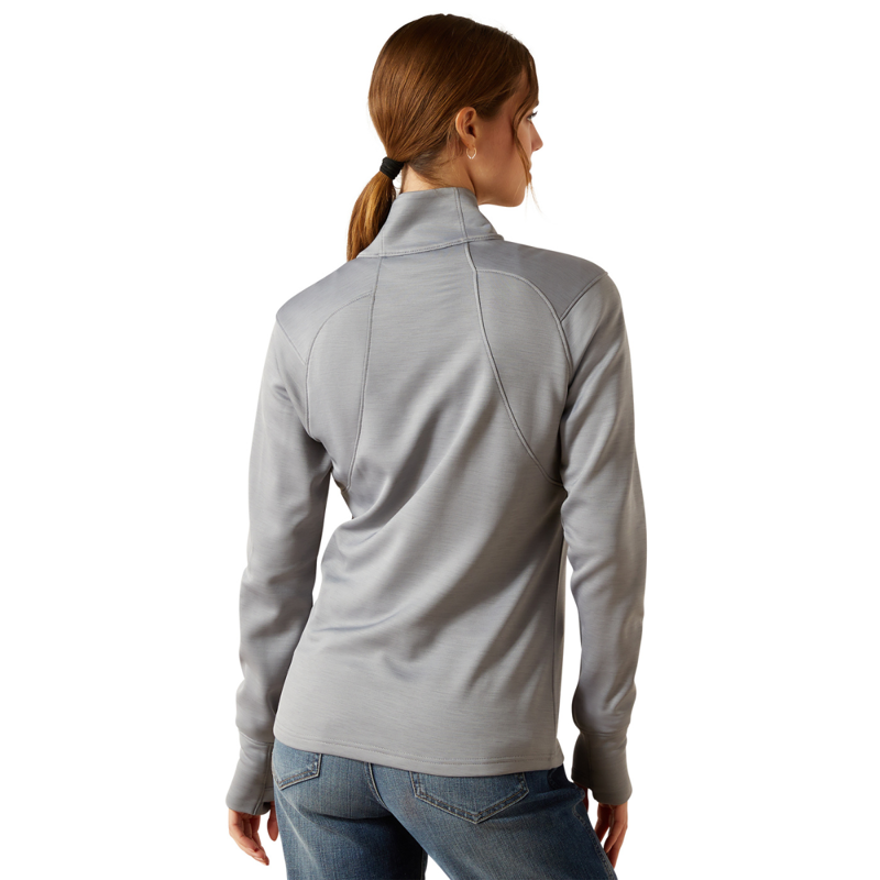 Ariat Women's Team EQ 1/2 Zip Pullover - Alloy Heather-1