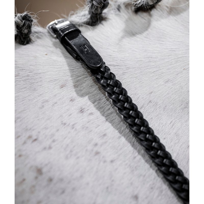 Horseware Plaited Reins - Black-1