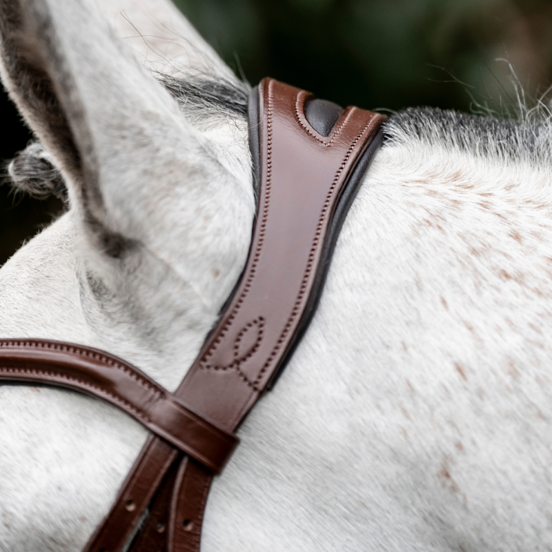 Horseware Dressage Flash Bridle - Brown-3