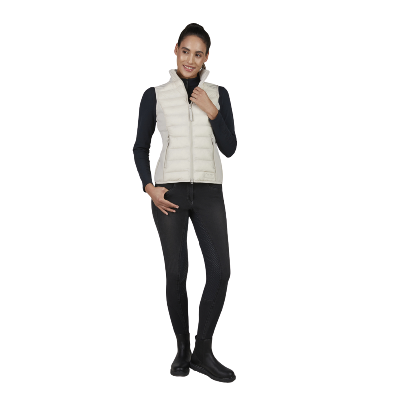 Pikeur Ladies Hybrid Vest - Pale Grey-2