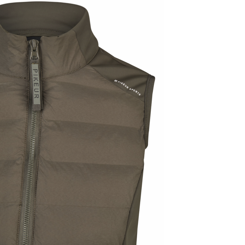 Pikeur Ladies Hybrid Vest - Deep Khaki-2