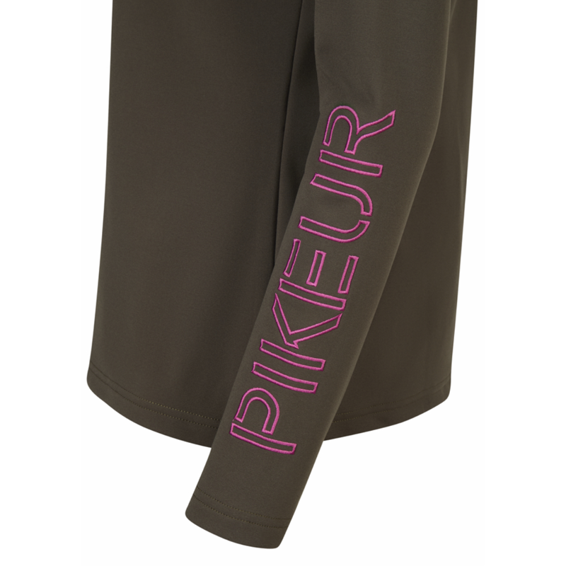 Pikeur Ladies Zip Shirt - Deep Khaki-2