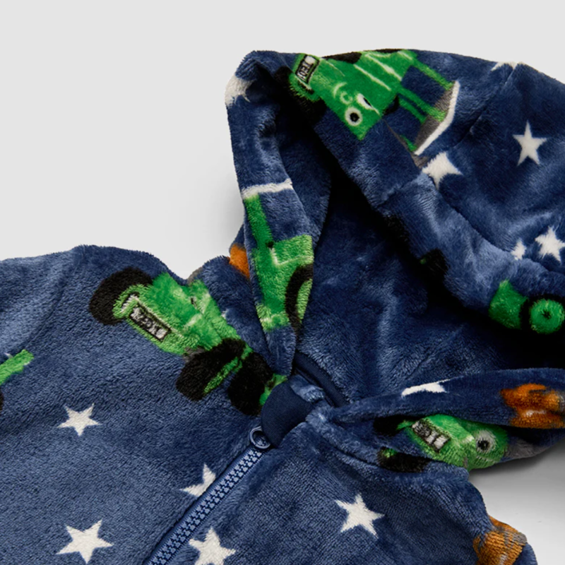 Tractor Ted Onesie - Blue-3