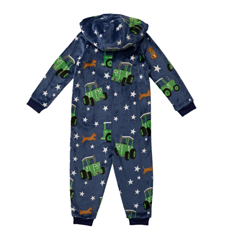 Tractor Ted Onesie - Blue-1