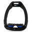 Flex-On Safe-On Inclined Ultra-Grip Stirrups - Black/Black/Blue