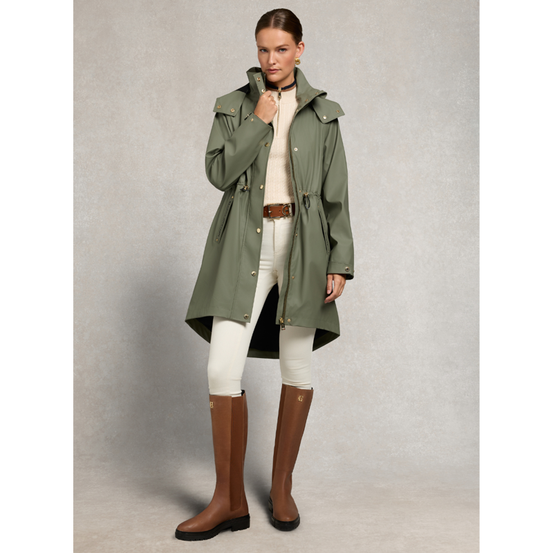 Holland Cooper Chartwell Rain Parka - Sage-1
