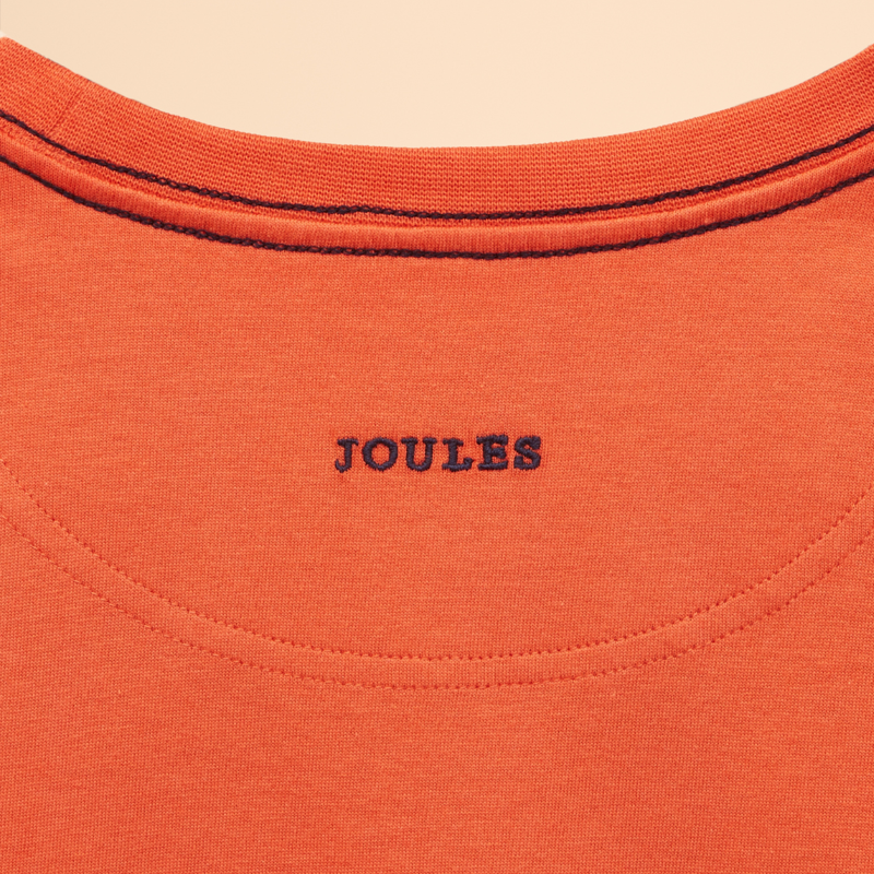 Joules Boys' Jack Applique Long Sleeve Top - Orange-3