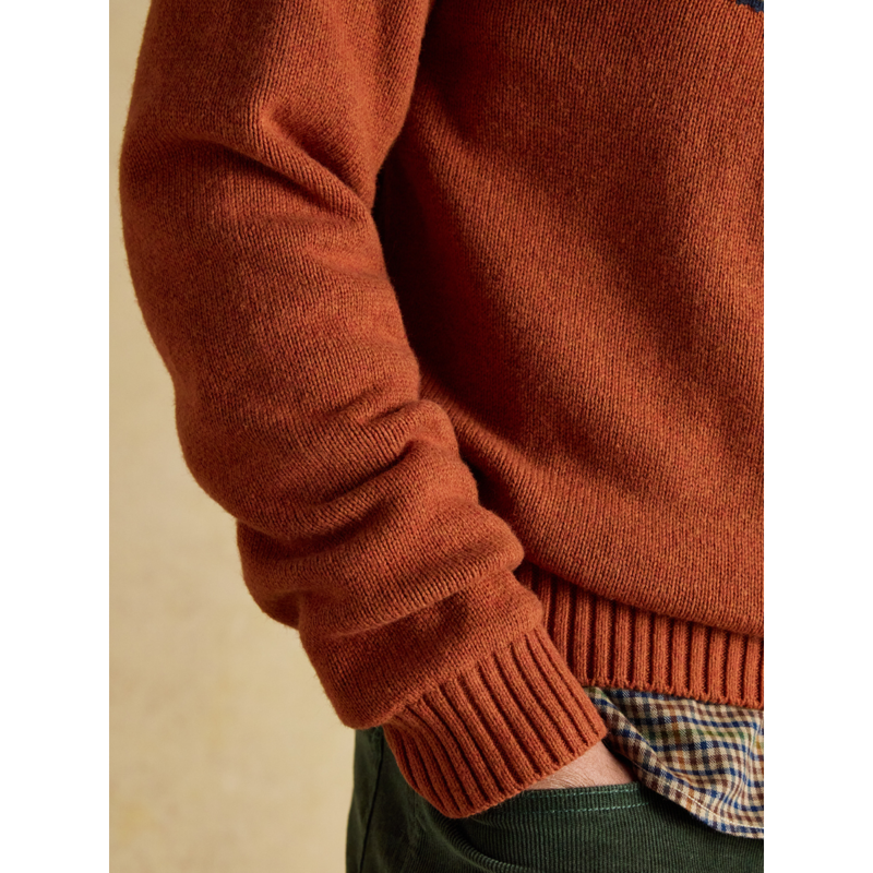 Joules Men's Offroad Crew Neck Jumper - Orange-7