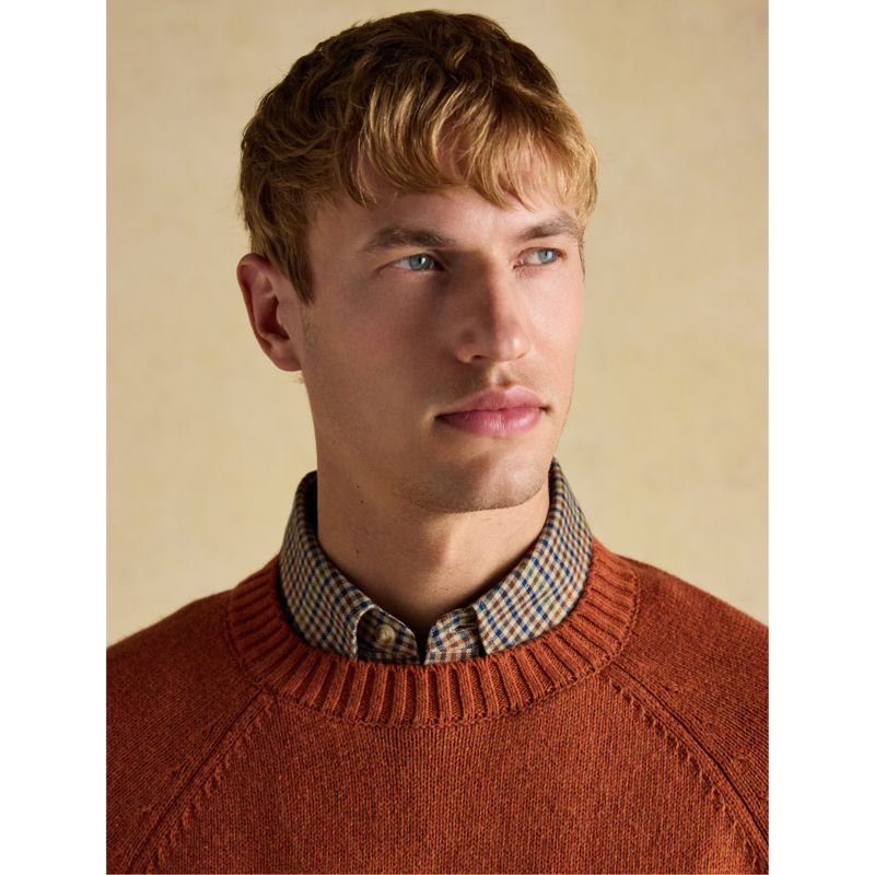Joules Men's Offroad Crew Neck Jumper - Orange-6