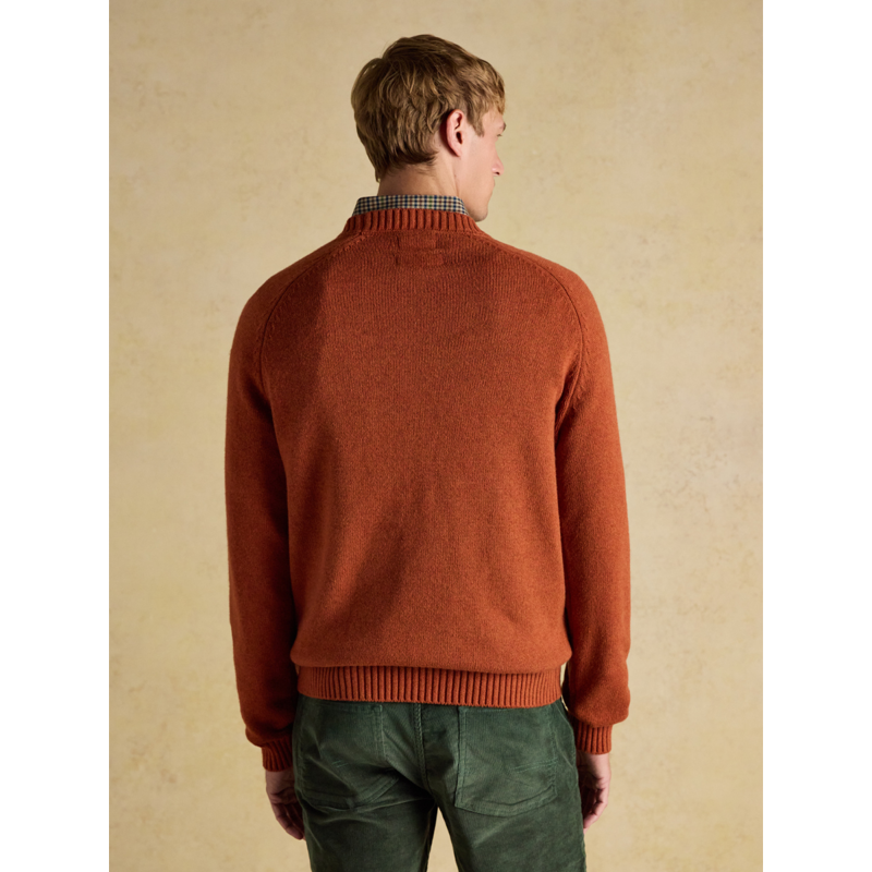 Joules Men's Offroad Crew Neck Jumper - Orange-2