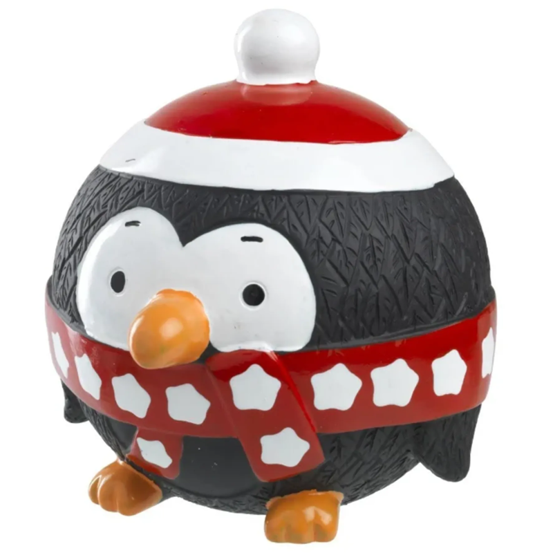 House of Paws Squeaker Dog Toy - Round Penguin