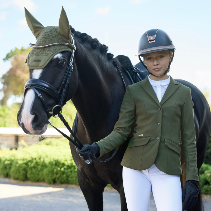 LeMieux Young Rider Kennedy Show Jacket - Pine green-2