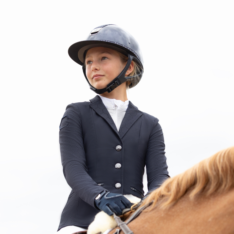 Coldstream Next Generation Child's Oxnam Competition Show Jacket - Navy-8