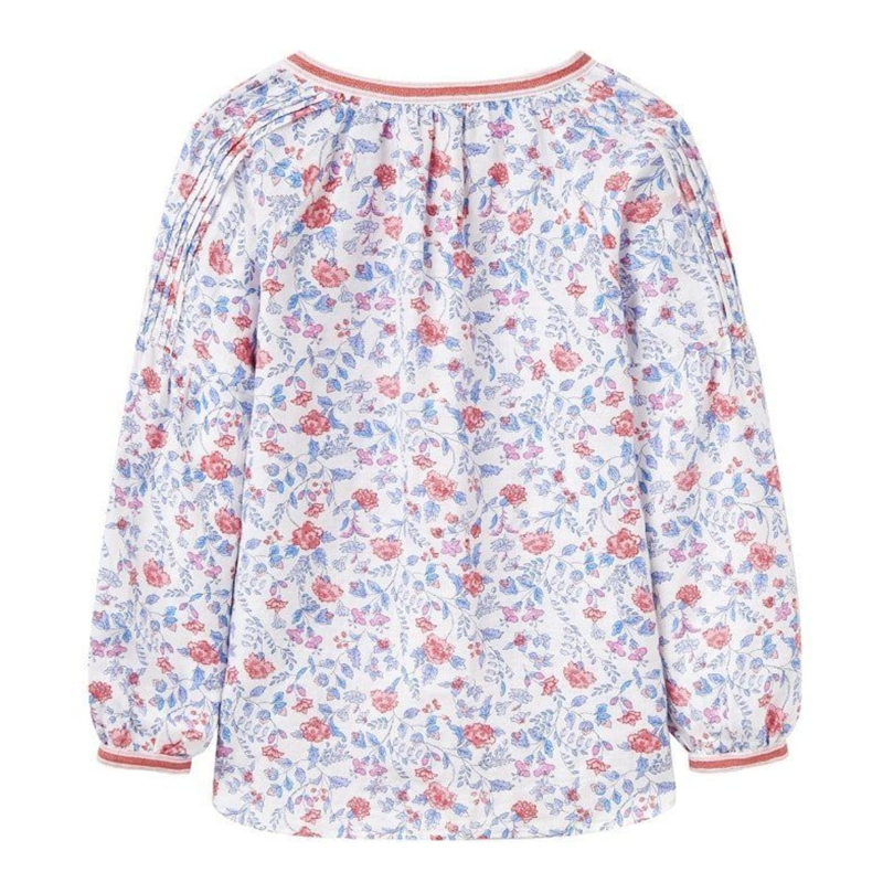 Joules Ladies Yolanda Long Sleeve Embroidered Shirt - White -1