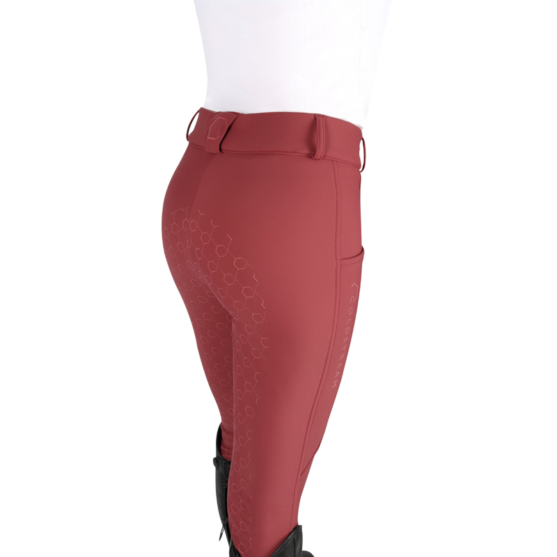 Coldstream Balmore Thermal Riding Tights - Burgundy-8