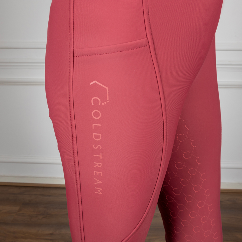 Coldstream Balmore Thermal Riding Tights - Burgundy-5