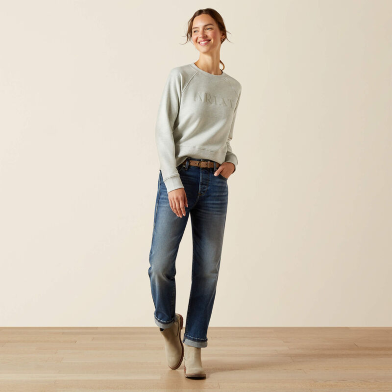 Ariat Women's Martine Sweatshirt - Heather Grey-3