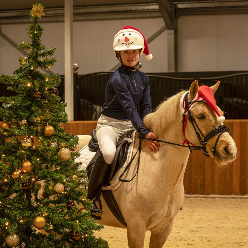 QHP Christmas Snowman Helmet Cover-3