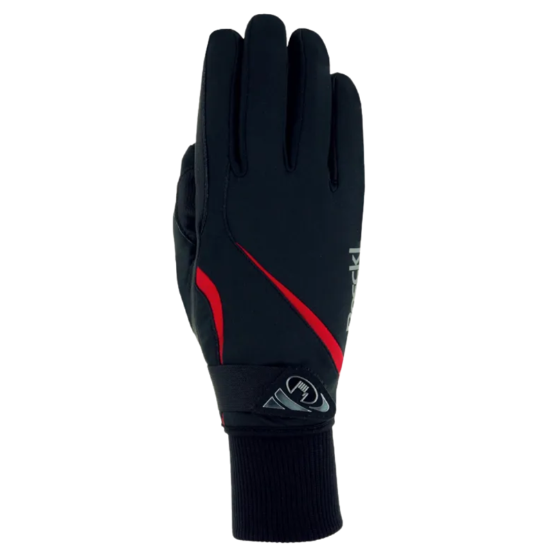 Roeckl Winter Wismar Gloves - Black With Red