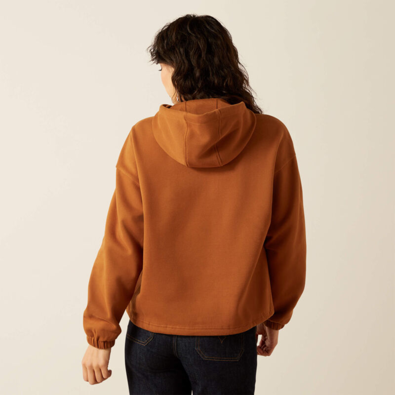 Ariat Women's Essential Sendero Slow Horses Hoodie - Glazed Ginger-1