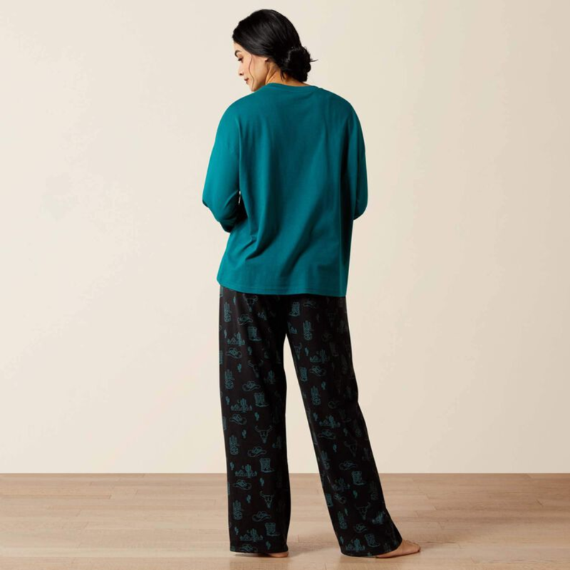 Ariat Women's Dreams Pyjama Set - Deserted Print-1