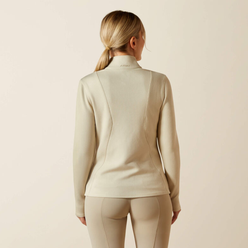 Ariat Women's Lucent 1/4 Zip Base Layer - Pelican-1
