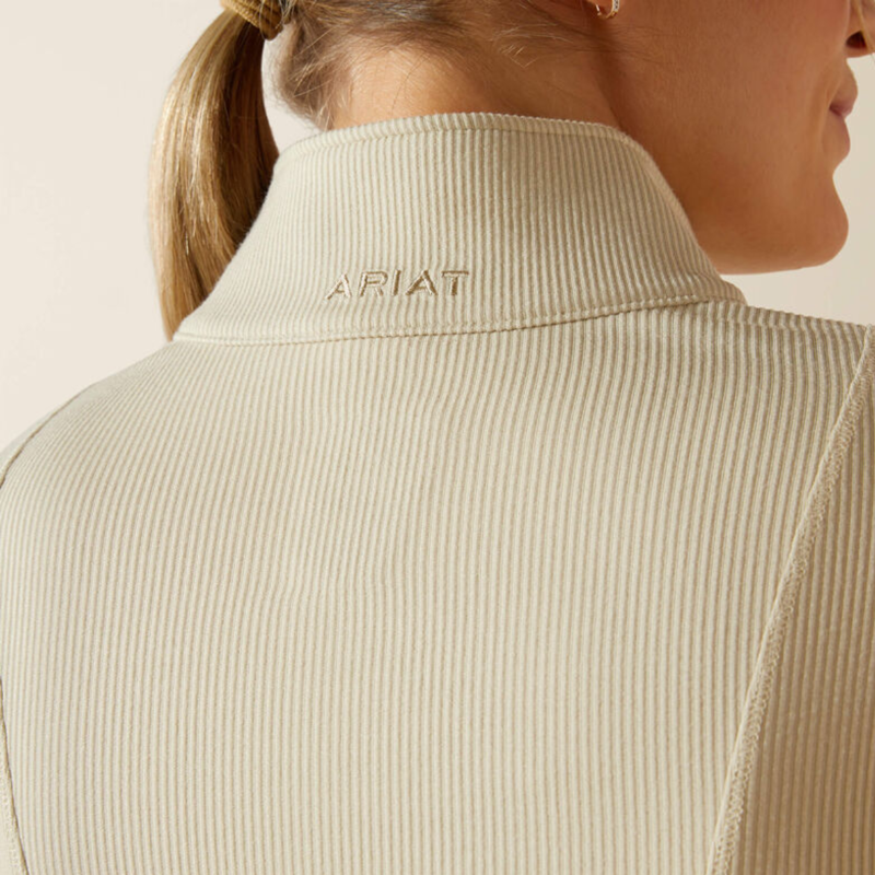 Ariat Women's Lucent 1/4 Zip Base Layer - Pelican-4