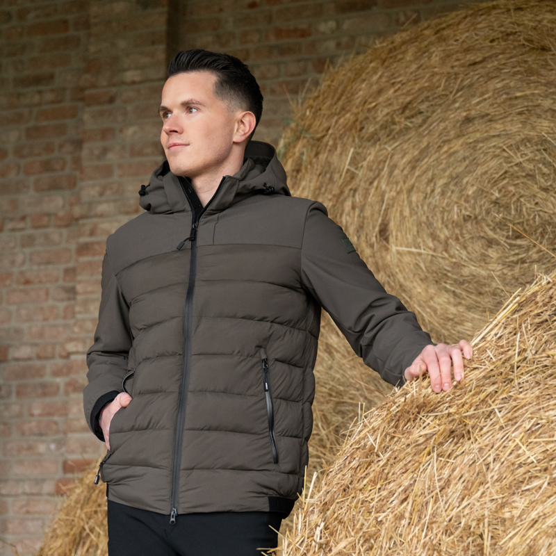 Pikeur Men's Hybrid  Jacket - Deep Khaki-3
