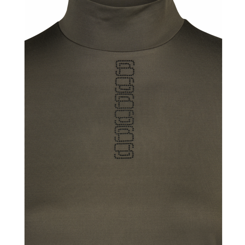Pikeur Ladies Sports Studs Shirt - Deep Khaki-2