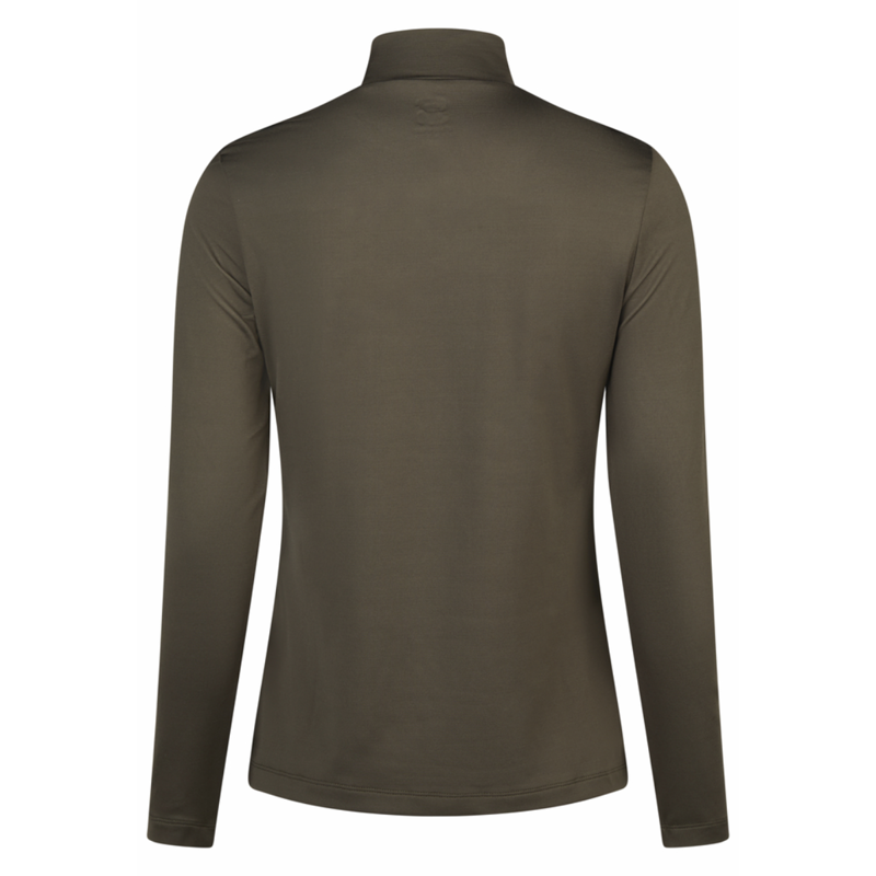 Pikeur Ladies Sports Studs Shirt - Deep Khaki-1