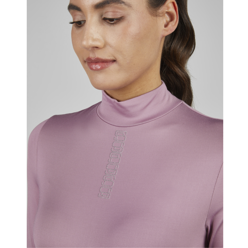 Pikeur Ladies Sports Studs Shirt - Berry Blush-3